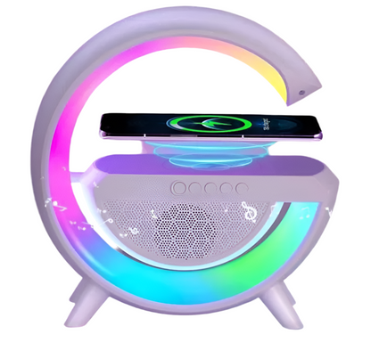 Google Speaker - Bluetooth Speaker with RGB Lights and Wireless charging