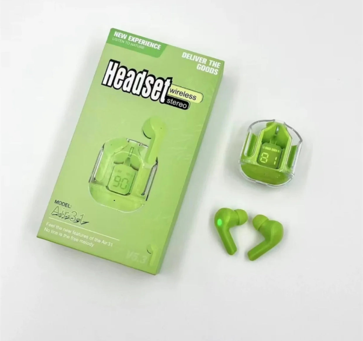 AIR 31 WIRELESS TWS TRANSPARENT EARBUDS