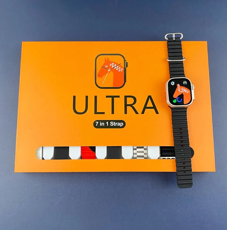 New 7 in 1 Ultra Smartwatch Full HD Display 49mm Dial Size Always On Display