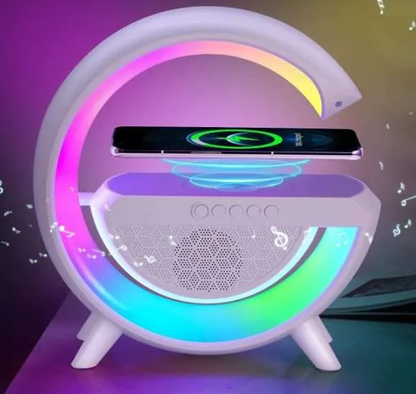 Google Speaker - Bluetooth Speaker with RGB Lights and Wireless charging